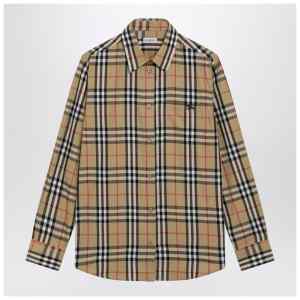 Burberry Beige shirt with Check pattern