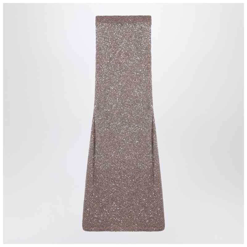 Balenciaga Light brown/silver maxi skirt with sequins Balenciaga Light brown/silver maxi skirt with sequins, theFeinheit