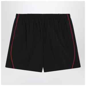 Balenciaga Black technical fabric short with logo