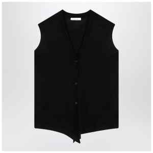 The Row Black wool Waistcoat cardigan