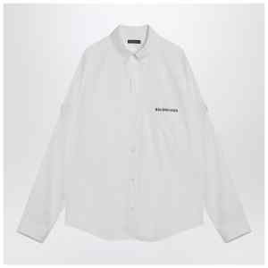 Balenciaga White Uniform Merch button-down shirt