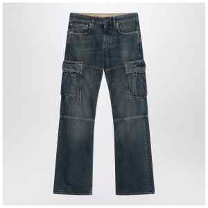 Balenciaga Blue Cargo Regular jeans with a faded effect
