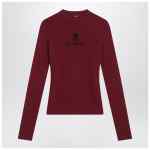Balenciaga Ribbed burgundy Nano BB sweater