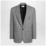 Saint Laurent Gray jacket in Prince of Wales check