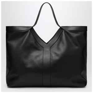 Saint Laurent Maxi Y tote bag black pebbled leather