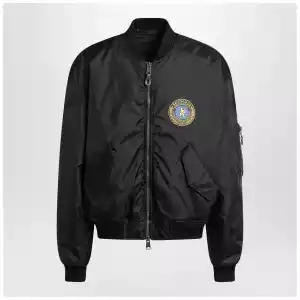 Balenciaga Black nylon Uniform Merch Large Fit bomber