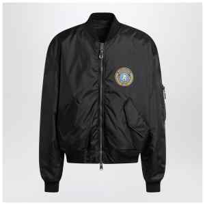 Balenciaga Black nylon Uniform Merch Large Fit bomber