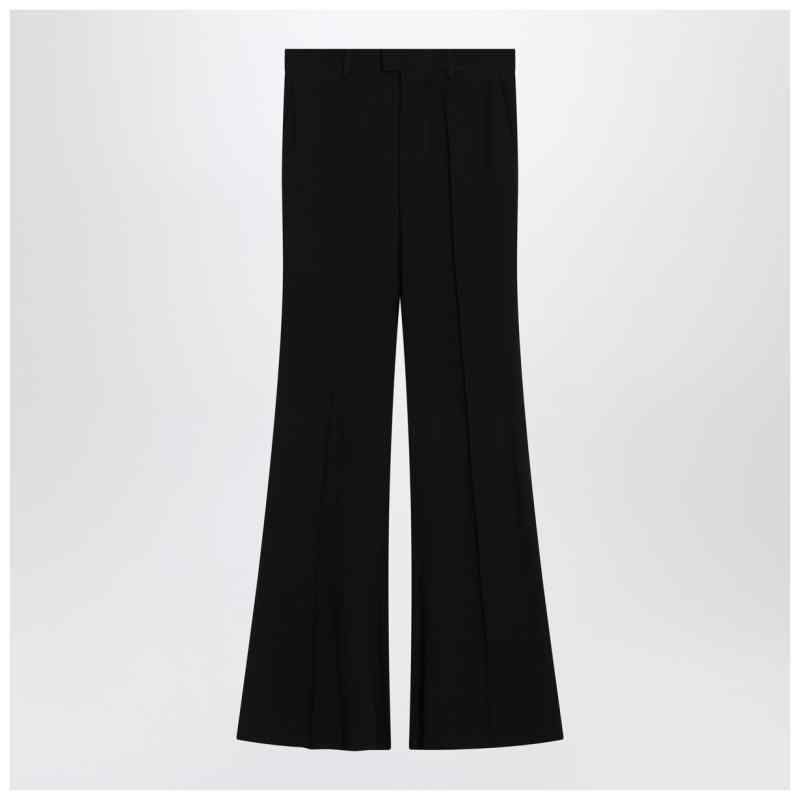 Balenciaga Black flared pants in viscose, theFeinheit