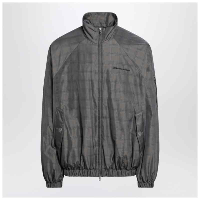 Balenciaga Grey/blue nylon zip-up jacket Balenciaga Grey/blue nylon zip-up jacket, theFeinheit