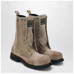 Balenciaga Sand suede boots