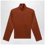 Saint Laurent Caramel silk-blend blouse