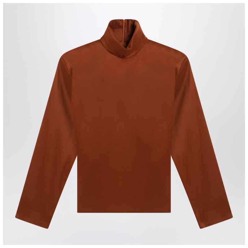 Saint Laurent Caramel silk-blend blouse, theFeinheit