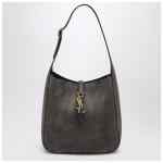 Saint Laurent Small Le 5 À 7 grey suede bag