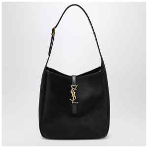 Saint Laurent Black Le 5 À 7 shoulder bag in pony-effect leather