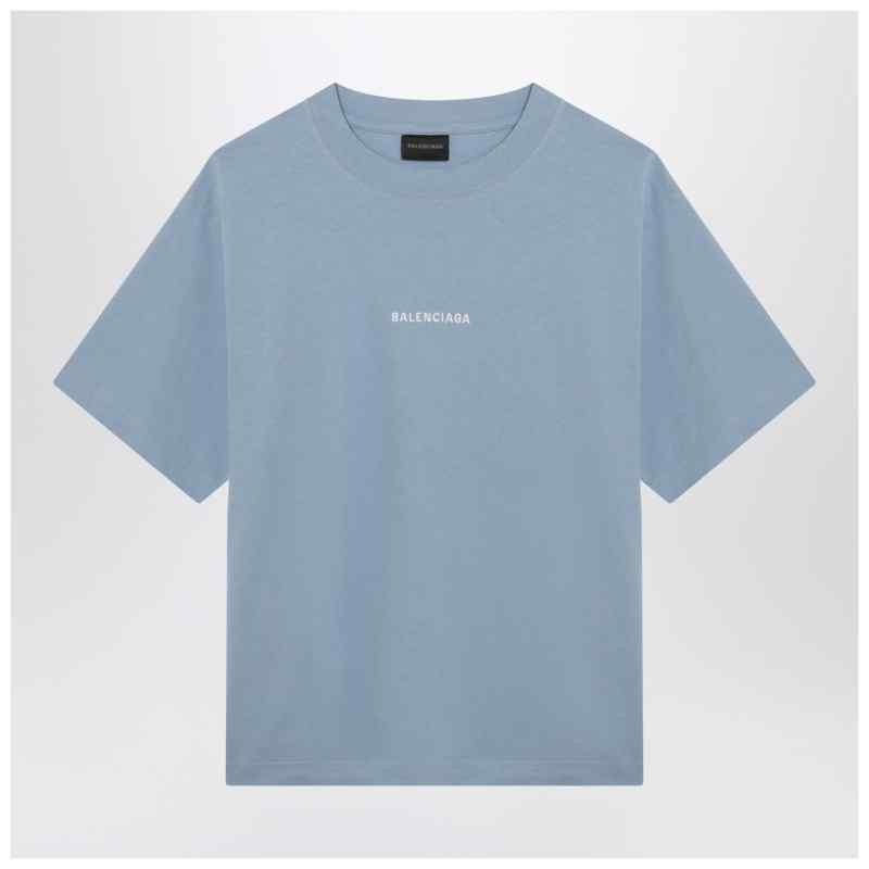 Light blue Balenciaga Back Medium Fit T-shirt, theFeinheit