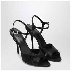 Balenciaga Black Dynastie satin sandals