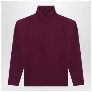 Saint Laurent Boxy purple cotton sweater