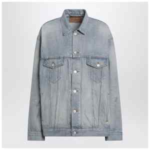 Balenciaga Light blue vintage-effect denim jacket