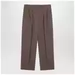 The Row Taupe cotton trousers