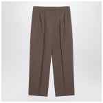 The Row Taupe cotton trousers