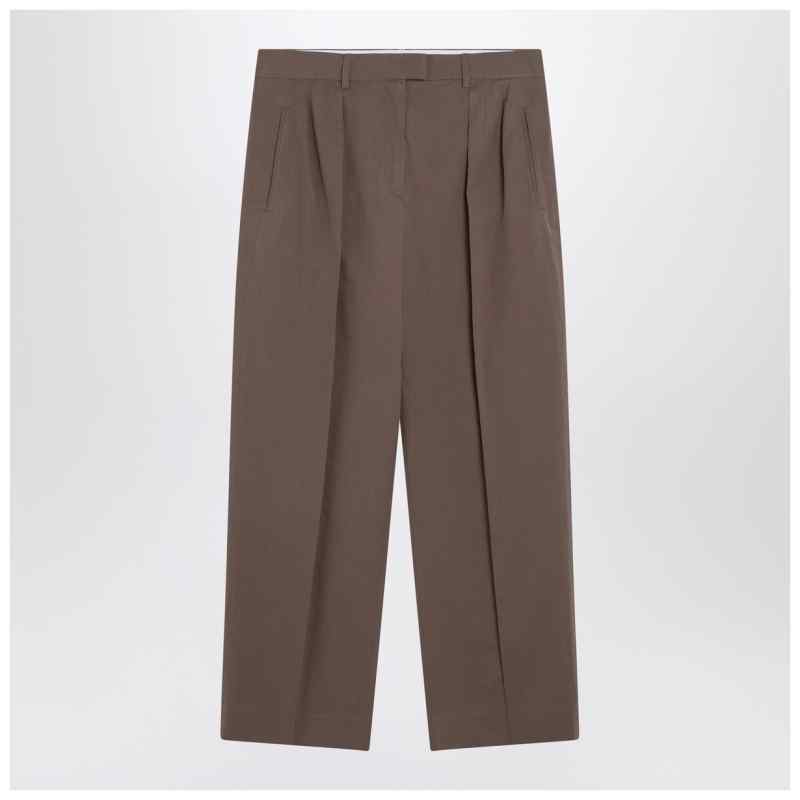The Row Taupe cotton trousers, theFeinheit