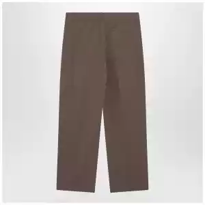 The Row Taupe cotton trousers