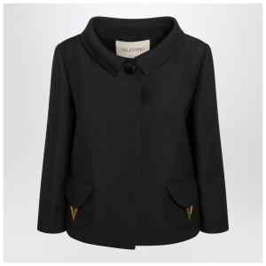 Valentino Black wool-silk jacket