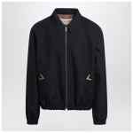 Valentino Navy bomber jacket with Vgold pockets