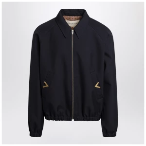 Valentino Navy bomber jacket with Vgold pockets