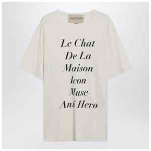 Valentino Ivory Le Chat De La Maison Icon Muse Anti Hero T-shirt