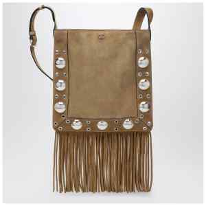 Valentino Garavani Beige Nellcôte bag in suede with fringes