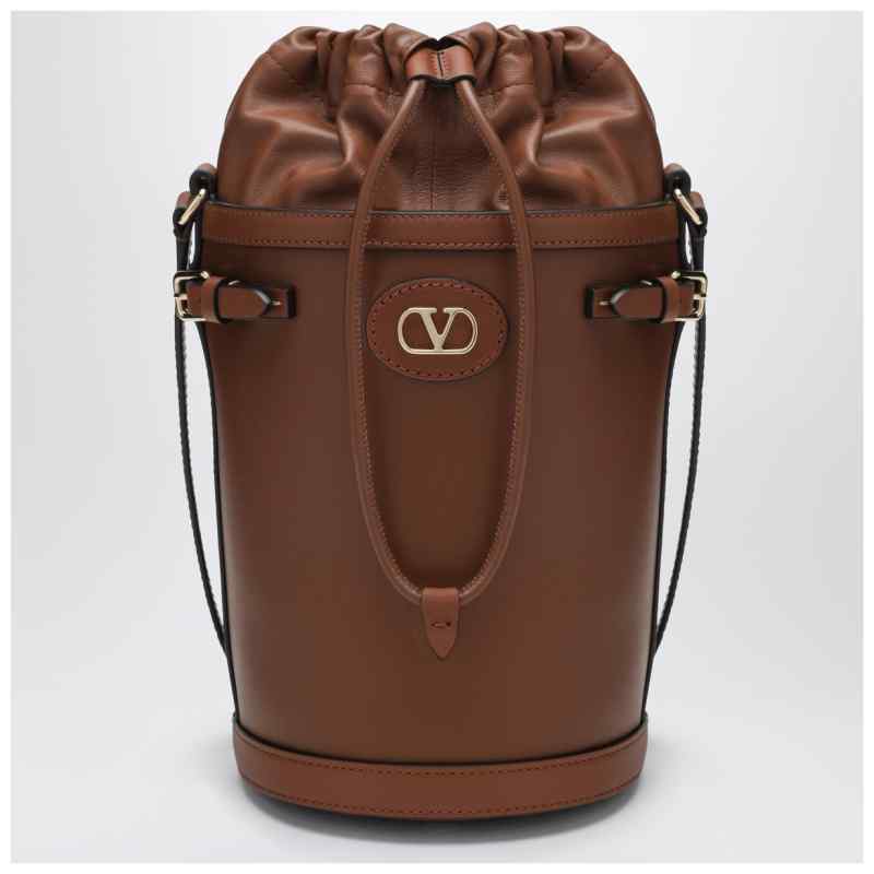 Valentino Garavani VLogo Signature Bucket Bag in Tobacco Valentino Garavani VLogo Signature Bucket Bag in Tobacco, theFeinheit