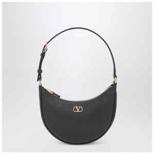 Valentino Vlogo Signature Mini Hobo bag in black leather
