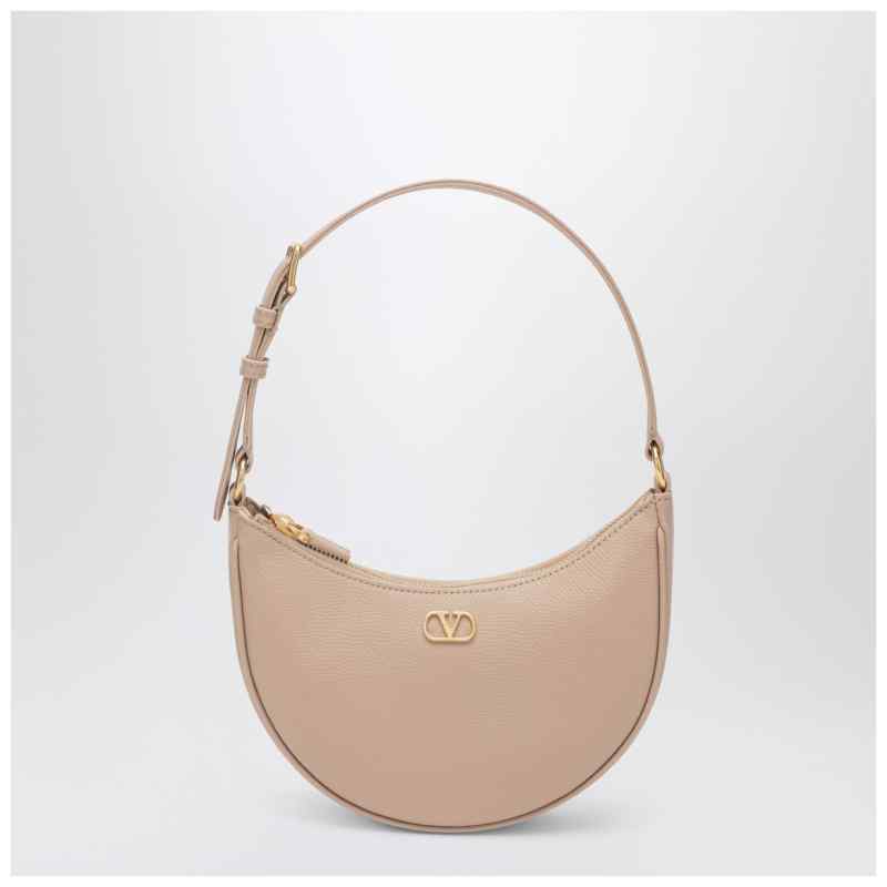 Valentino Garavani Pink leather Vlogo Signature mini hobo bag, theFeinheit