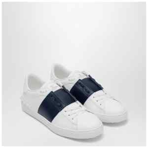 Valentino Garavani White/Dark blue Open sneaker