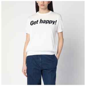 Moschino Get Happy white cotton sweater