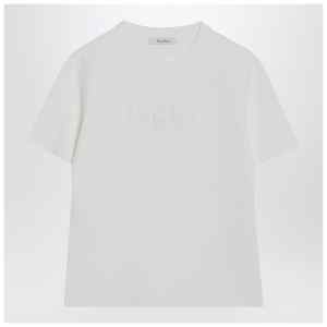 Max Mara White T-shirt in viscose crêpe