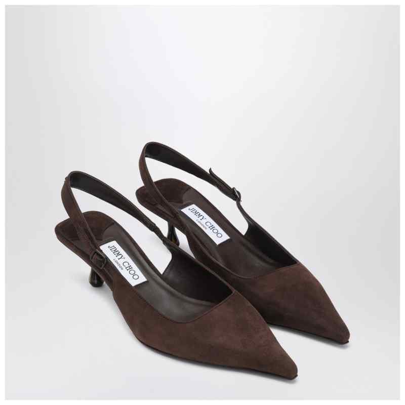 Jimmy Choo Amel 50 pumps in chocolate colour, theFeinheit
