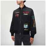 AMIRI Black cotton and nylon bomber jacket