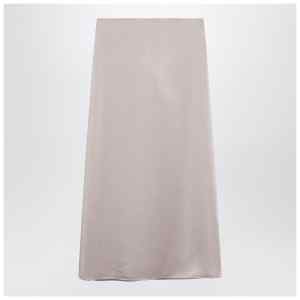 Weekend Max Mara Blush satin midi skirt