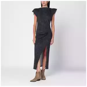 ISABEL MARANT Mid-length dress with midnight blue print