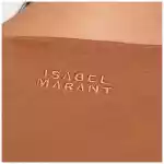 ISABEL MARANT Asymmetrical Sebani T-shirt in caramel colour