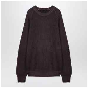 Tagliatore Brown virgin wool pullover