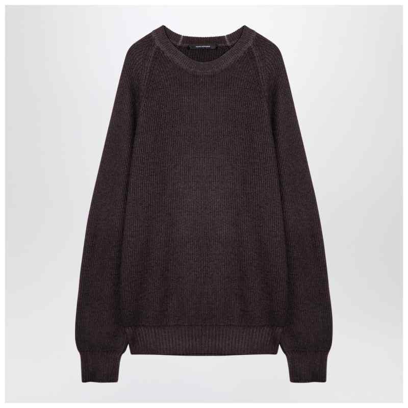 Tagliatore Brown virgin wool pullover, theFeinheit