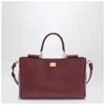 Dolce&Gabbana Vittoria handbag in dark red leather