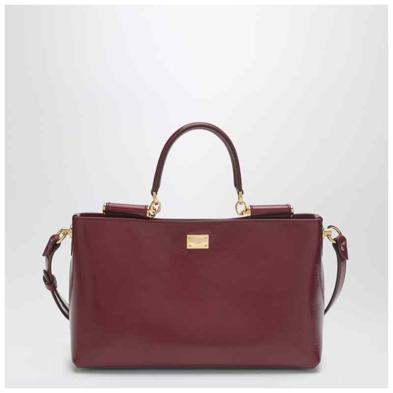 Dolce&Gabbana Vittoria handbag in dark red leather, theFeinheit