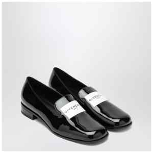 Givenchy Black patent leather tuxedo loafers