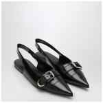 Givenchy Voyou black leather slingback