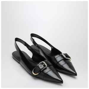 Givenchy Voyou black leather slingback