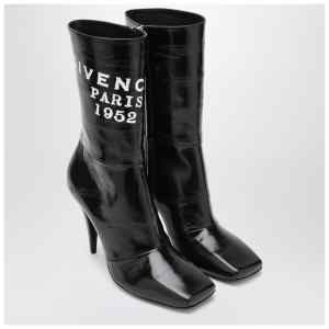 Black Sliced Square GIVENCHY Tape ankle boots